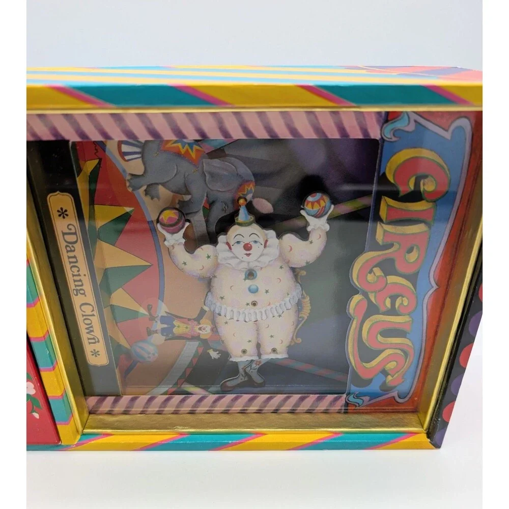 Vintage Otagiri Circus Dancing Clown Music Box SEE VIDEO